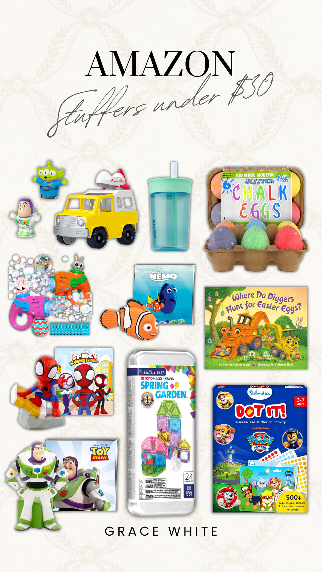 Amazon Easter basket stuffers under $30 🌸

easter basket stuffers, toys, kid toys, easter toys, amazon, gifts for kids, kids books, under 30, spring crafts, Grace White 

 #LTKSeasonal #LTKBaby #LTKKids