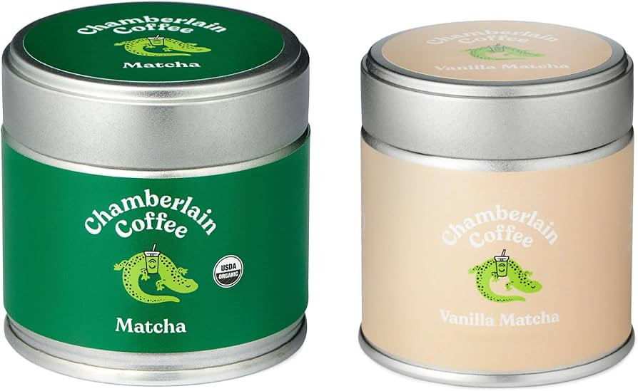 Chamberlain Coffee Original Matcha & Vanilla Matcha Bundle - Ceremonial Grade, Vegan, & Gluten Fr... | Amazon (US)