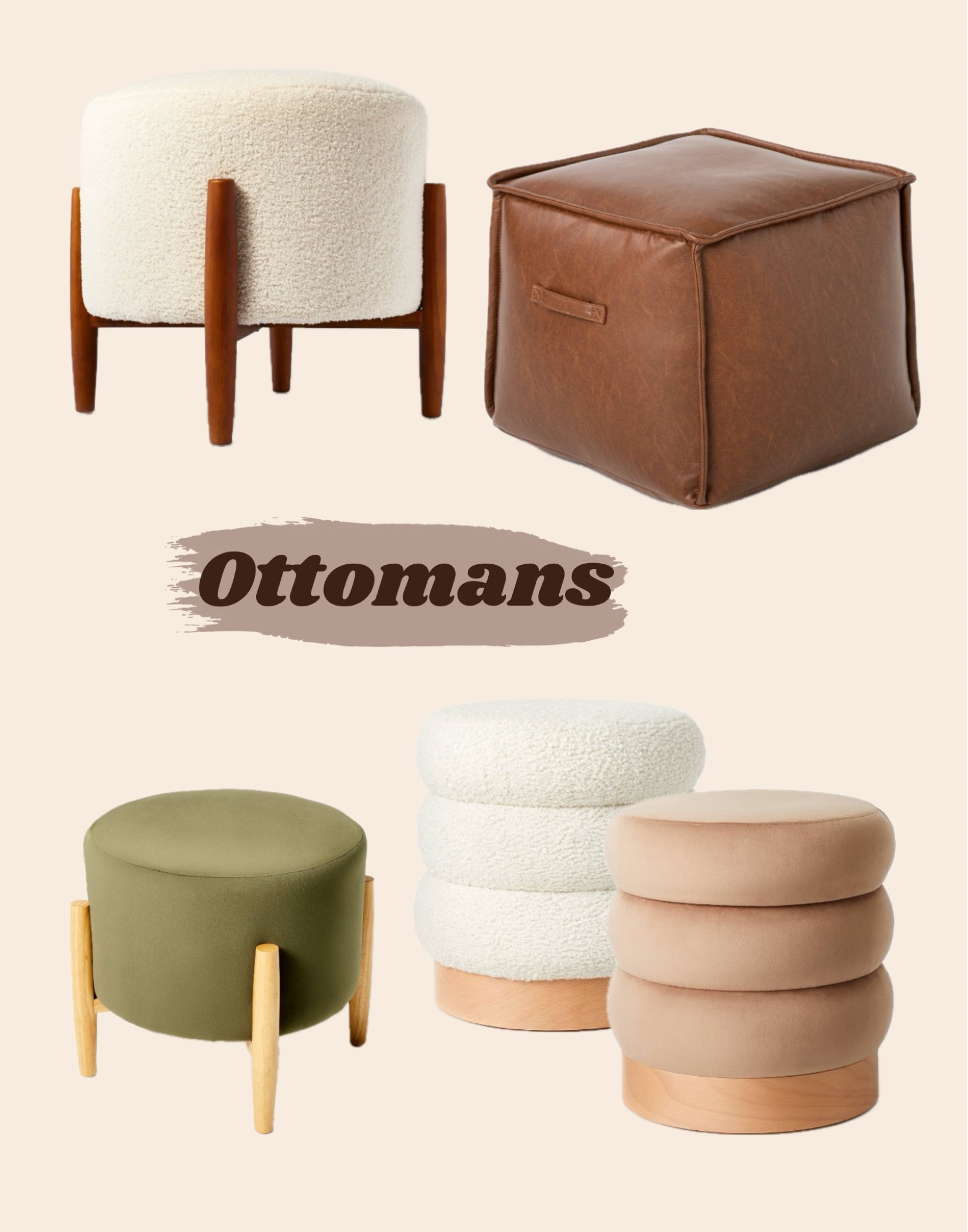 Ottomans are a great accent piece in your living room that can be not only useful but stylish as well. Check out these beautiful ottomans that would look great with almost any decor style! 

#LTKhome