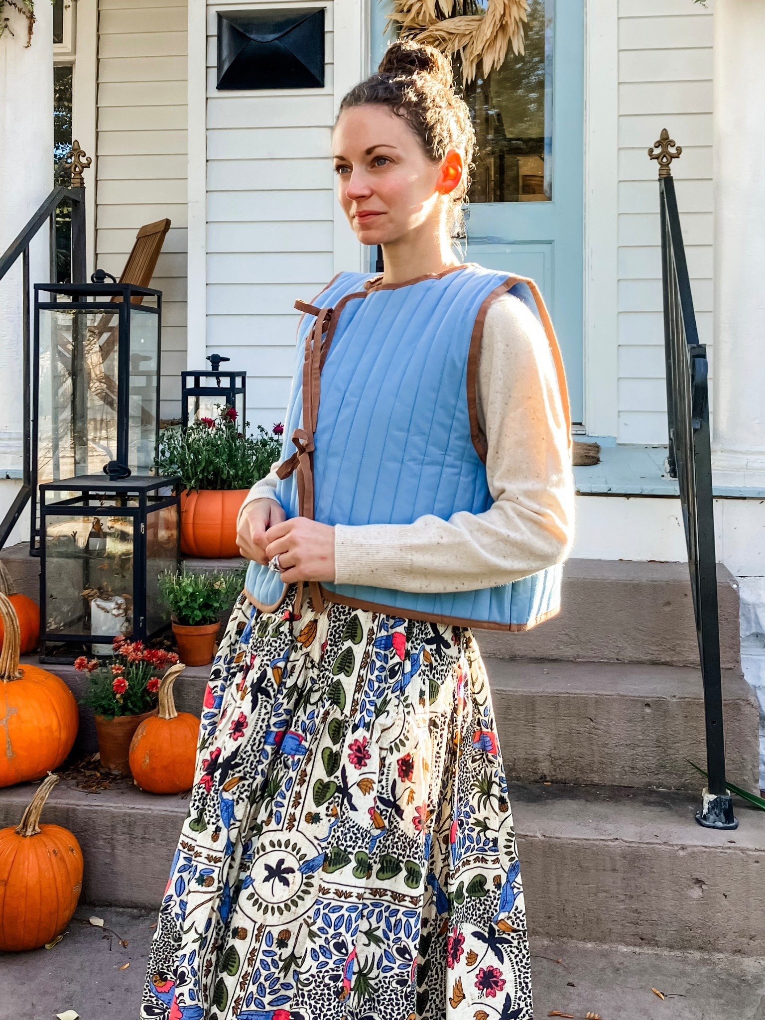 The cutest vest for Fall and Winter!
Petite outfit. Colorful outfit. Fall outfit. Thanksgiving outfit. Modest outfit. 

#LTKOver40 #LTKSeasonal #LTKPetite
