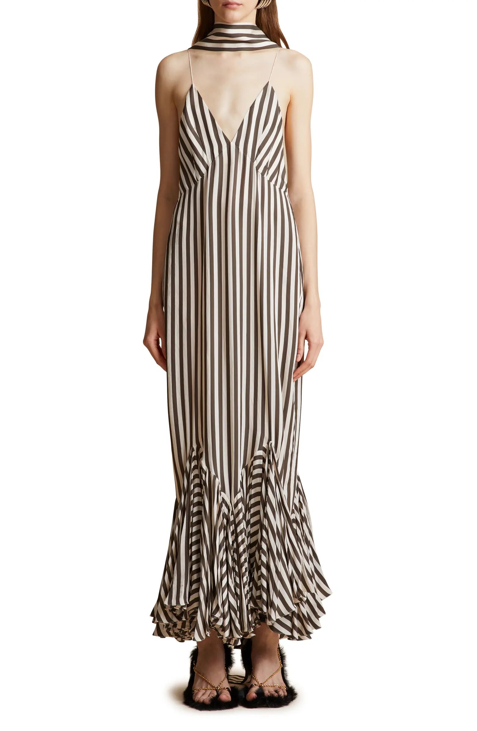 Candita Stripe Twill Maxi Dress | Nordstrom