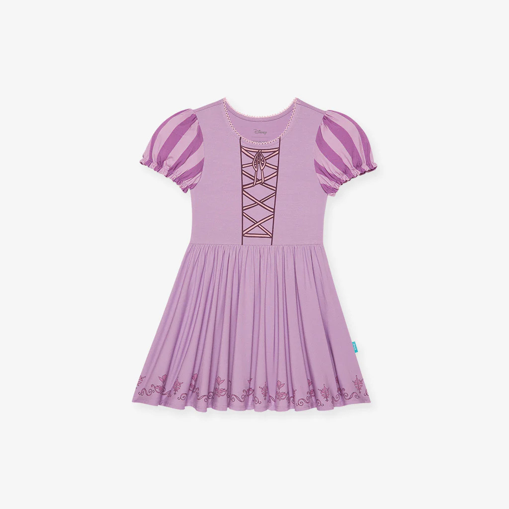 Disney Princess Purple Baby Bodysuit Dress | Rapunzel | Posh Peanut
