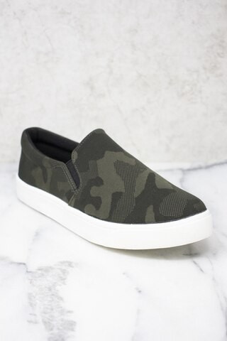 The Abigail Green Camo Sneakers | The Pink Lily Boutique