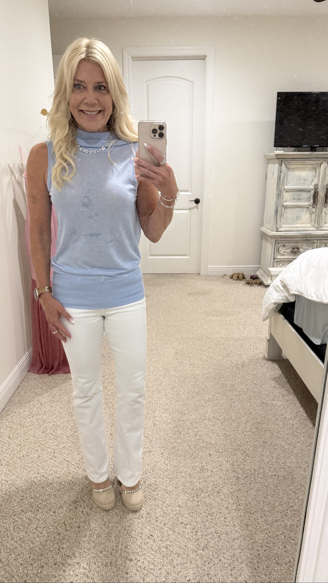 Love this elevated travel outfit that I look chic on the plane and perfect to wear out when you arrive. These baby bootcut jeans fit like a glove and great silhouette if you are petite. Top is draped collar and low back in the back. I’m 5’4” wearing XS top and size 26 jeans.

#LTKTravel #LTKootd #LTKPetite