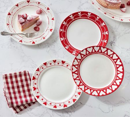 Red/White Painted Hearts Salad Plates❣️ 

Gifts, Valentine's Dinner, Hearts, Entertaining, Dinner Party, Plates

#LTKhome #LTKparties #LTKGiftGuide