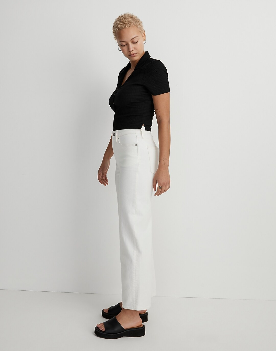 The Curvy Perfect Vintage Wide-Leg Crop Jean | Madewell