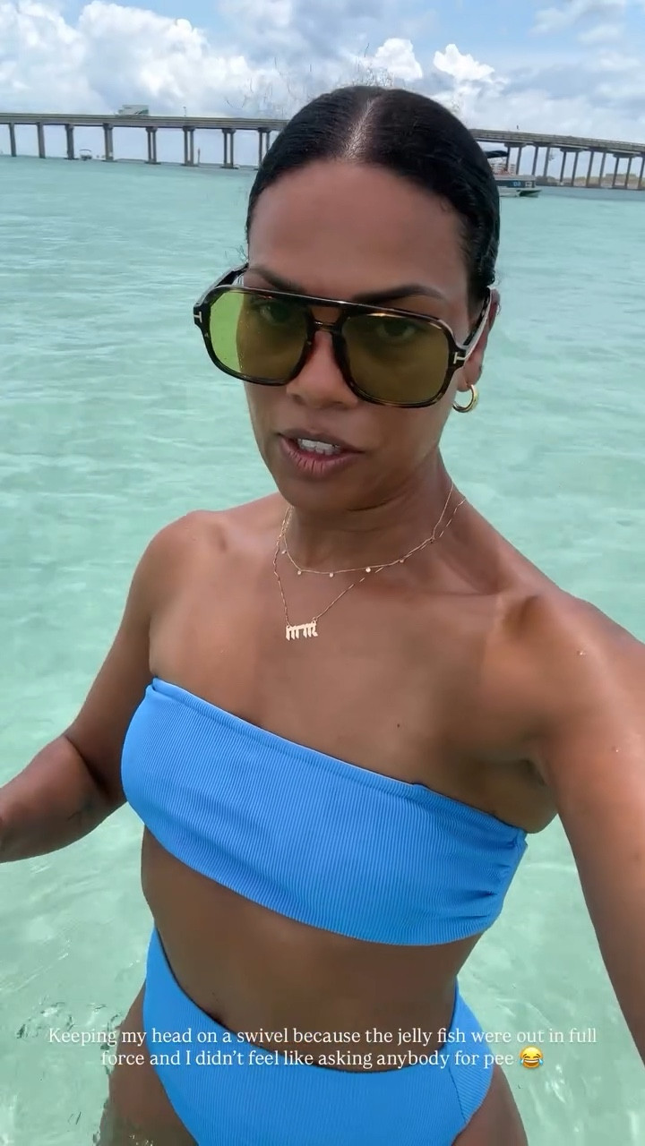 Keeping my head on a swivel around these jelly fish, they don’t play! Also, I love when my jewelry can be worn in the ocean and I don’t have to worry about tarnishing!

#LTKSwim #LTKTravel #LTKSeasonal