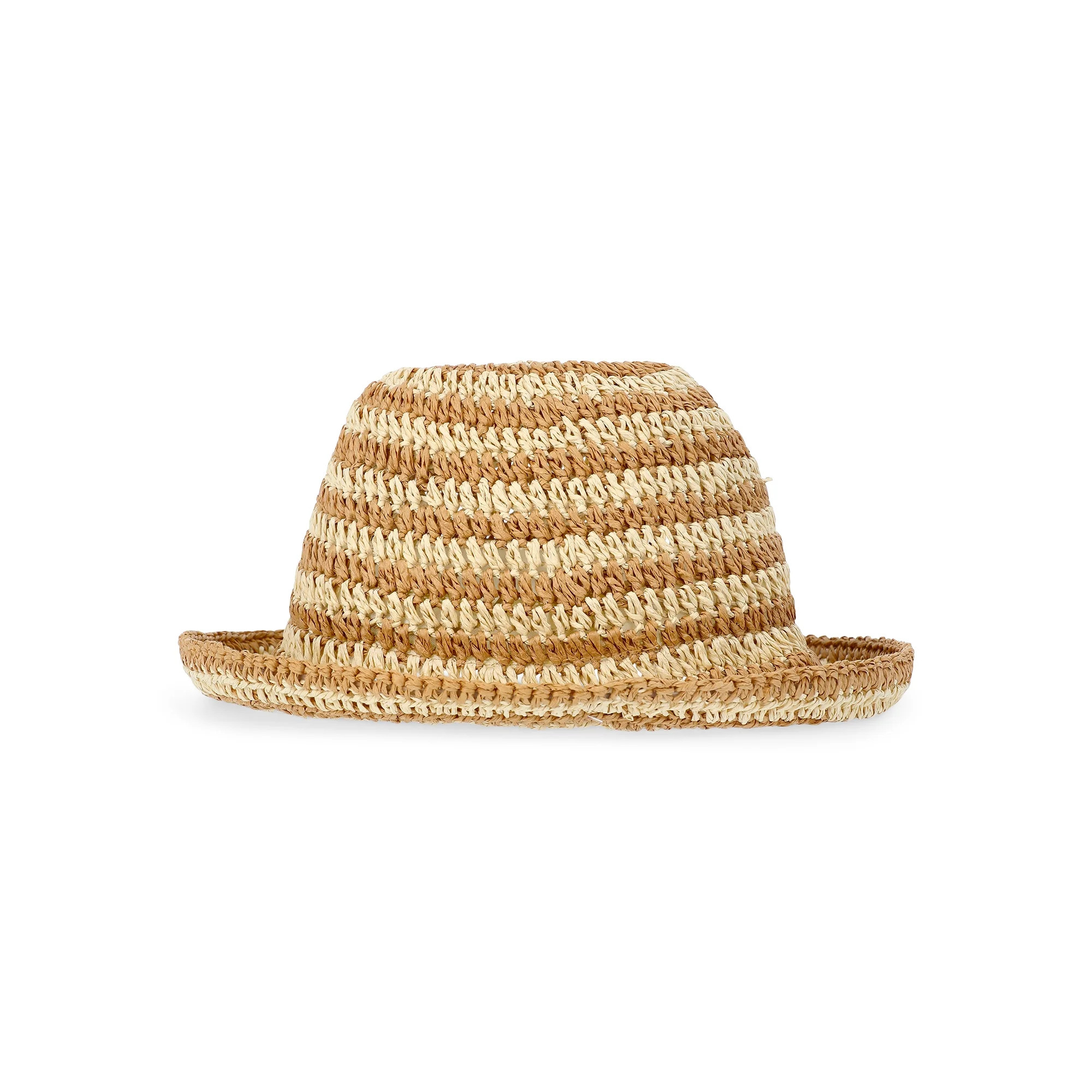 Time and Tru Women’s Straw Bucket Vacay Hat, One Size | Walmart (US)
