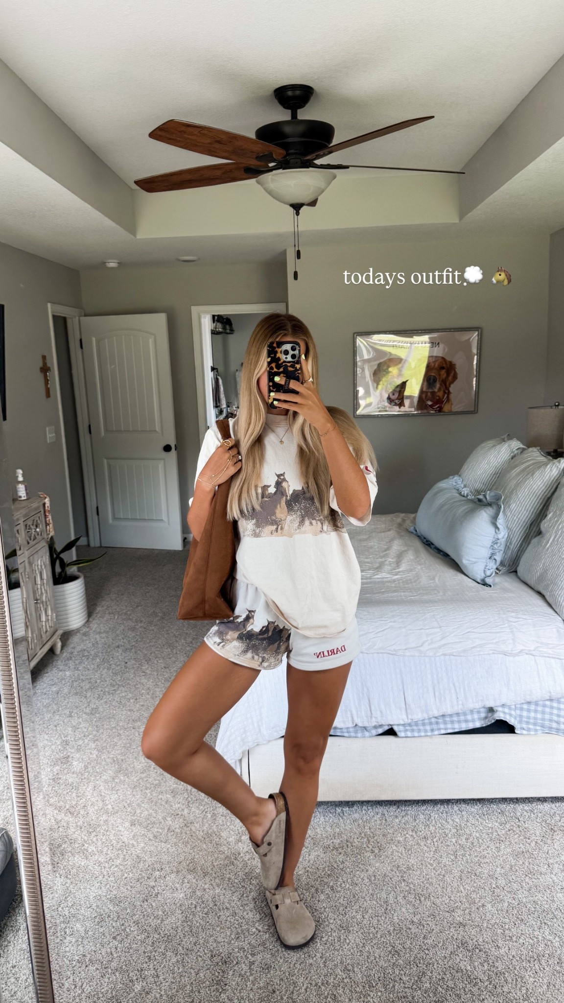 size small in shorts and medium in tee
horse girl comfies :)

#LTKStyleTip #LTKSeasonal #LTKFindsUnder50