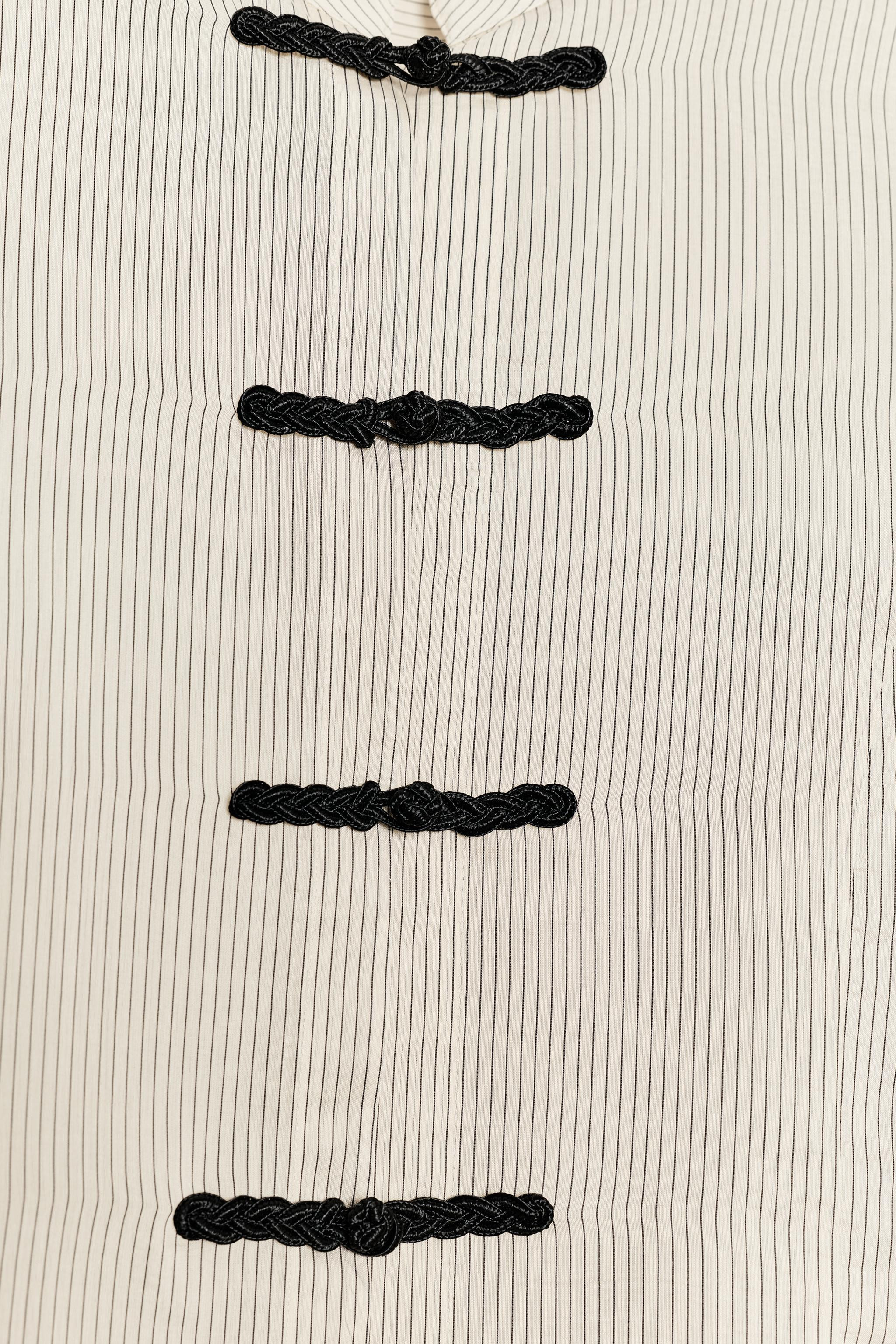ZW COLLECTION STRIPED FIREMAN CLASP SHIRT | Zara US