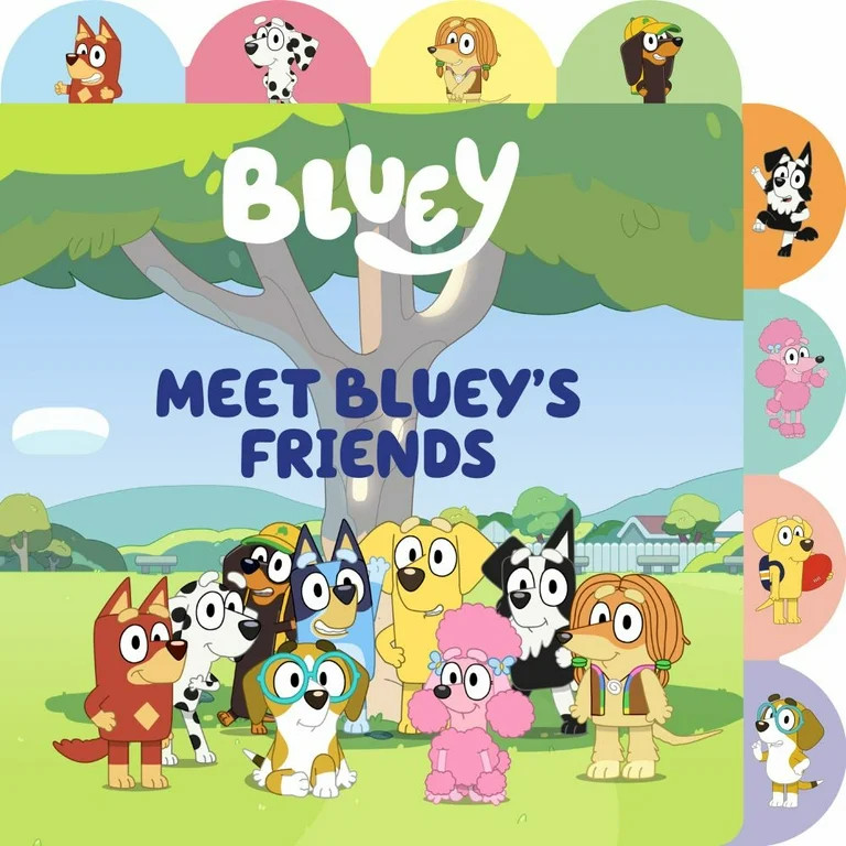 Meredith Rusu: Meet Bluey's Friends: A Tabbed Board Book (Board Book) | Walmart (US)