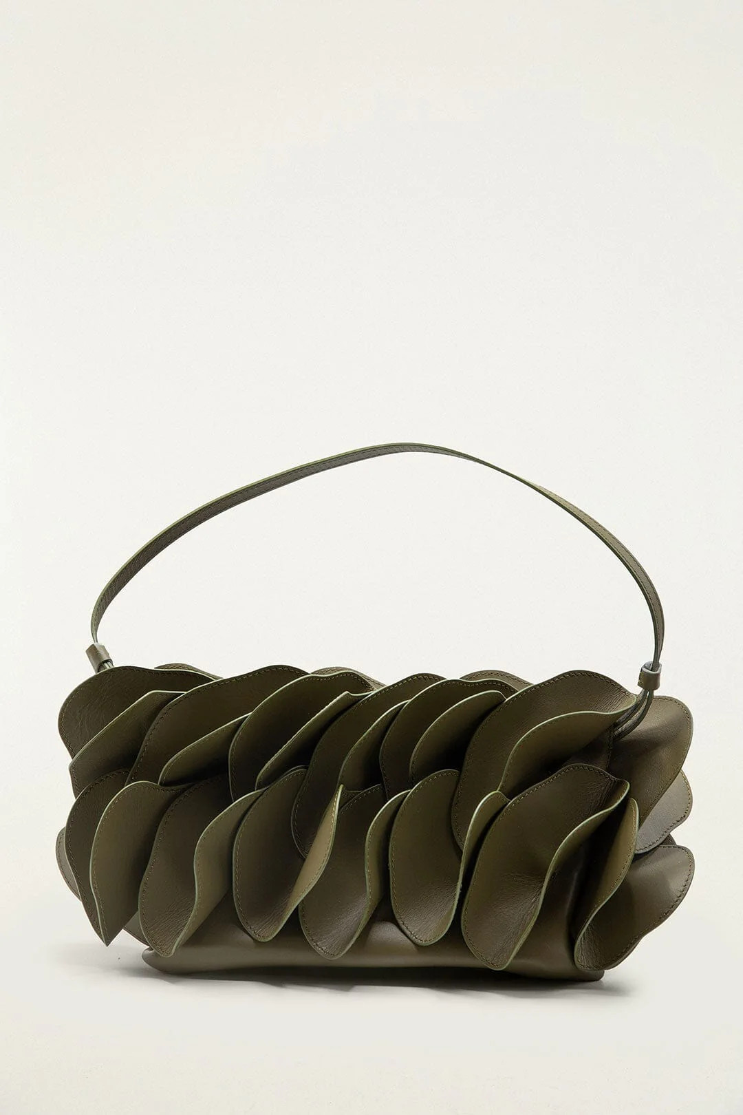 Green Leather Shoulder Flower Bag | FARM Rio | FarmRio (US)