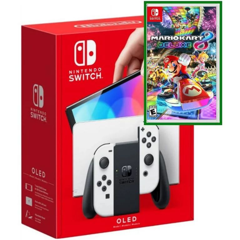 Nintendo Switch – OLED Model W/ White Joy-Con Console with Mario Kart 8 Deluxe Game - Limited B... | Walmart (US)