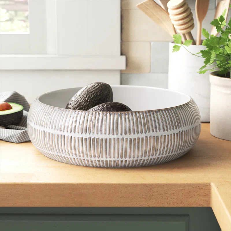 Birch Lane™ Fairfax Ceramic Decorative Bowl in Caramel Cream & Reviews | Wayfair | Wayfair North America