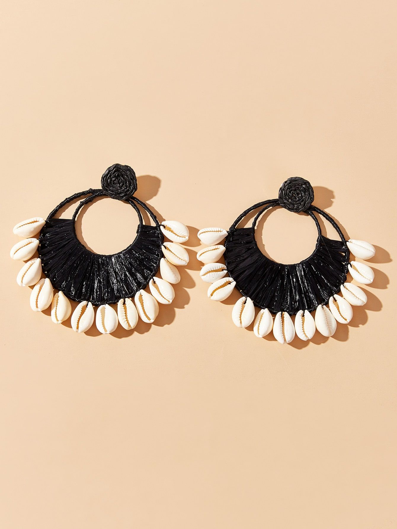 Shell Tassel Drop Earrings | SHEIN
