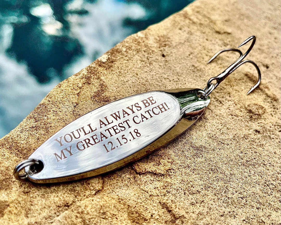 Personalized Engraved Fishing Lure, Fishing Gifts for Him, Personalized Gift, Gift for Boyfriend,... | Etsy (Global)