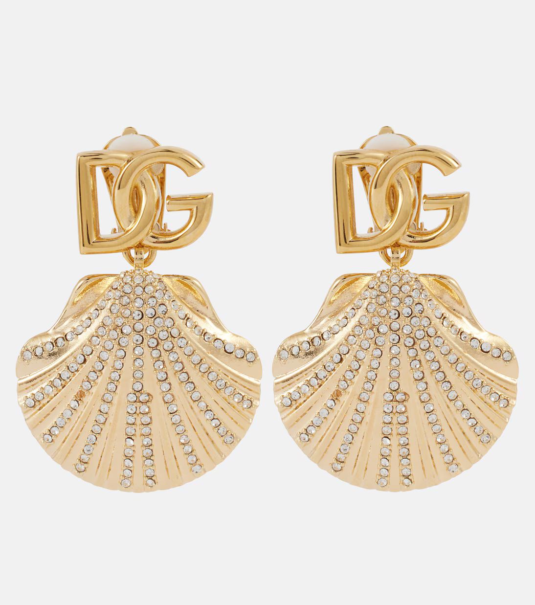 Capri DG embellished clip-on earrings | Mytheresa (UK)