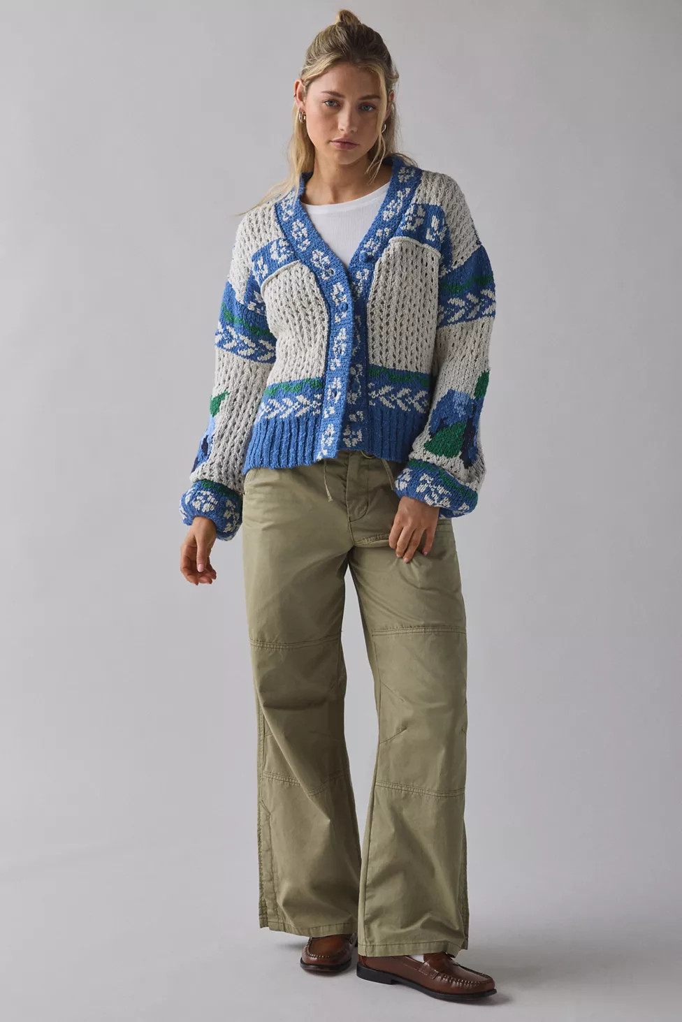 Kimchi Blue Libby Chunky Knit Oversized Cardigan | Urban Outfitters (US and RoW)