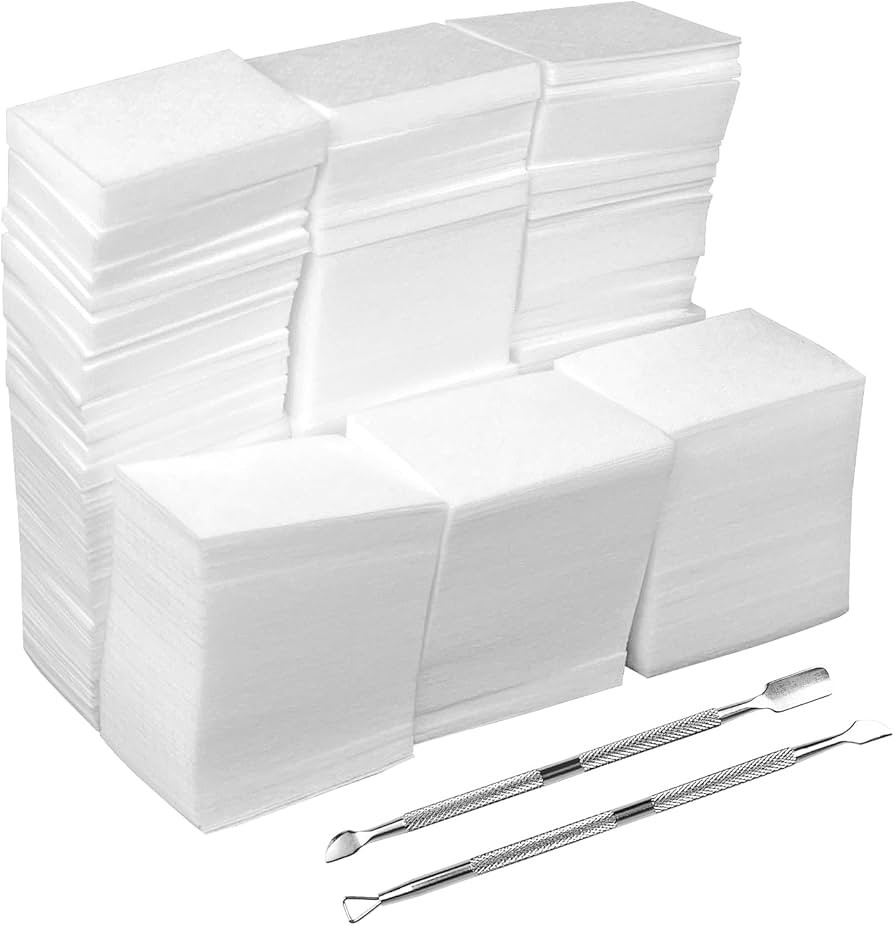 Eyxformula 1000 Pcs Lint Free Nail Wipes Gel Polish Remover Pads - Absorbent Cotton Pads For Mani... | Amazon (US)