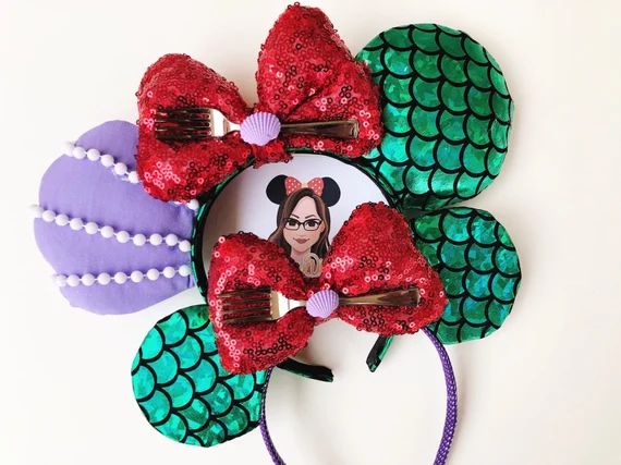 Mommy and Me Little Mermaid Inspired Mouse Ears | Etsy (US)