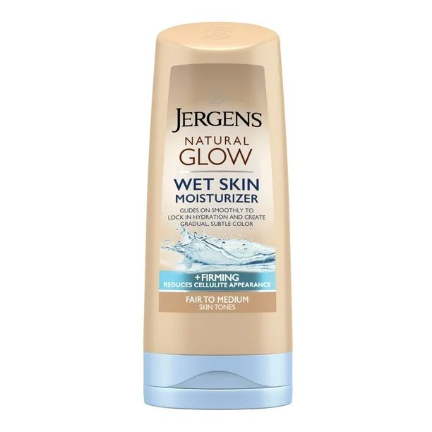 Jergens Natural Glow +FIRMING Sunless Tanning Wet Skin Lotion, Fair to Medium Skin Tone, 7.5 fl o... | Walmart (US)