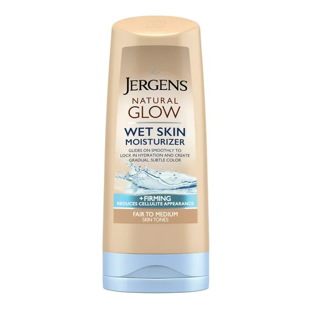 Jergens Natural Glow +FIRMING Sunless Tanning Wet Skin Lotion, Fair to Medium Skin Tone, 7.5 fl o... | Walmart (US)