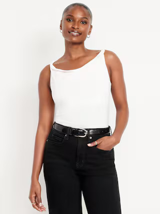 Cowl-Neck Twist-Strap Top | Old Navy (US)