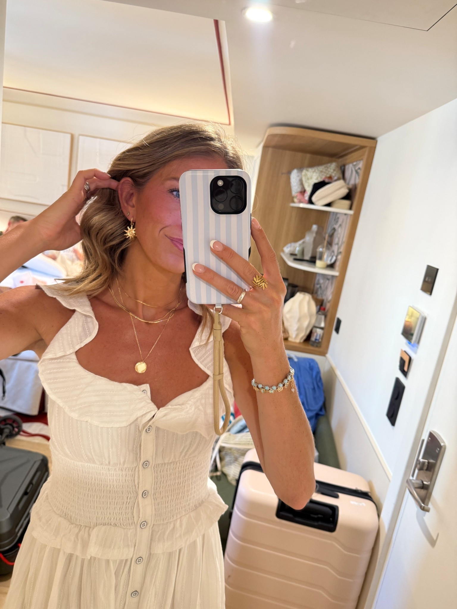 Europe outfit I wore to Provence France. Wearing a small in this white dress. Stretchy waistband

Ring is from a market here in Provence all the other jewelry is linked 

#LTKSeasonal #LTKTravel
