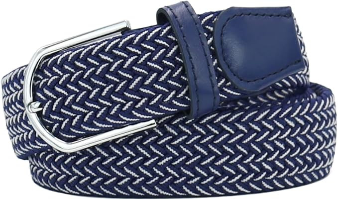 Multicolored Elastic Woven Golf Belts Casual Braided Stretch Belt for Men and Women | Amazon (US)