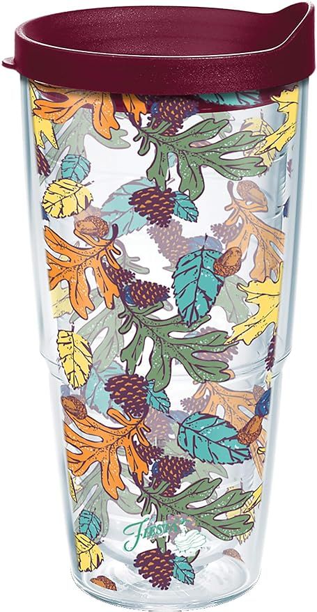 Tervis Fiesta Made in USA Double Walled Insulated Tumbler, 24oz, Butterscotch Fall Leaves | Amazon (US)