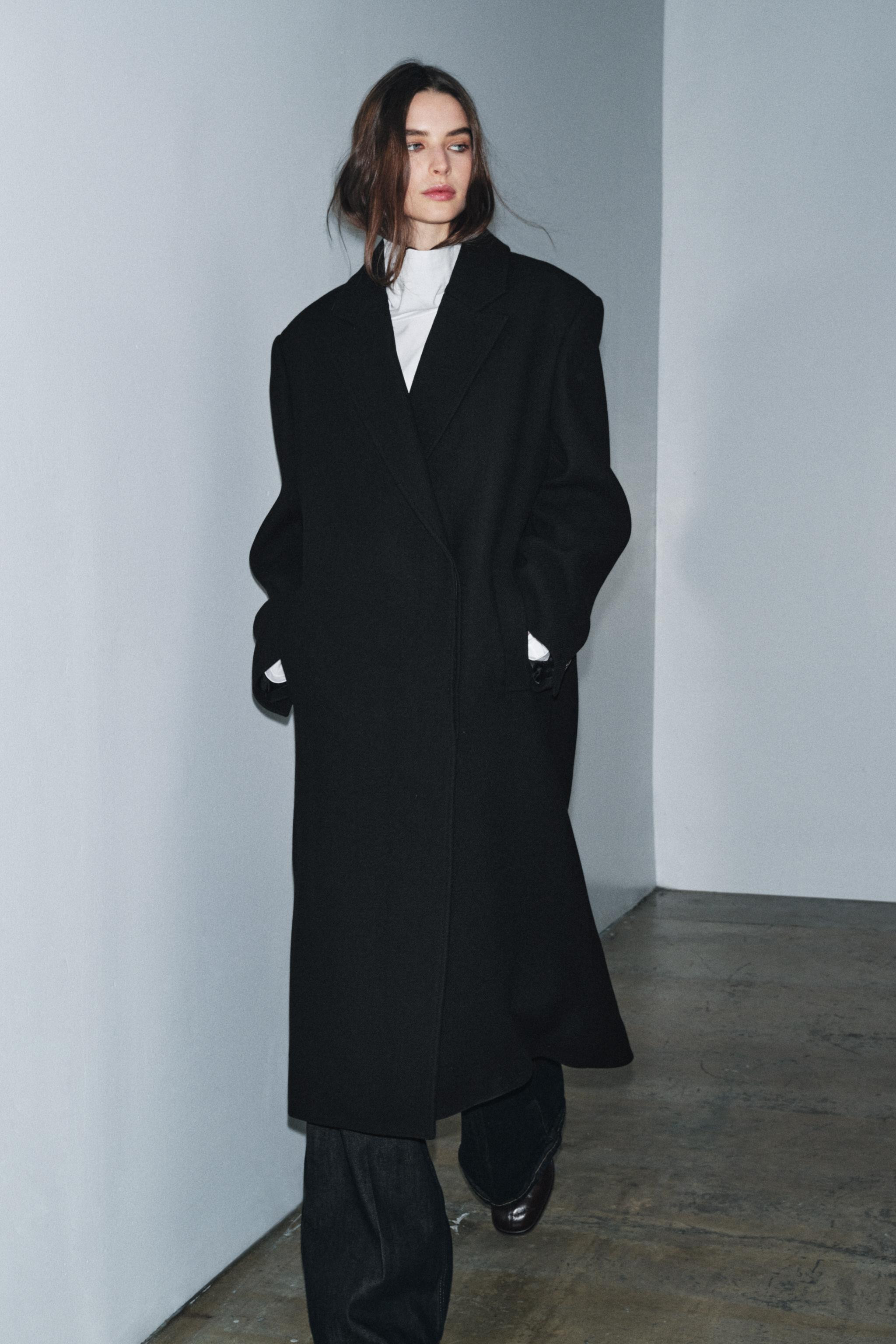WOOL BLEND COAT ZW COLLECTION | Zara UK