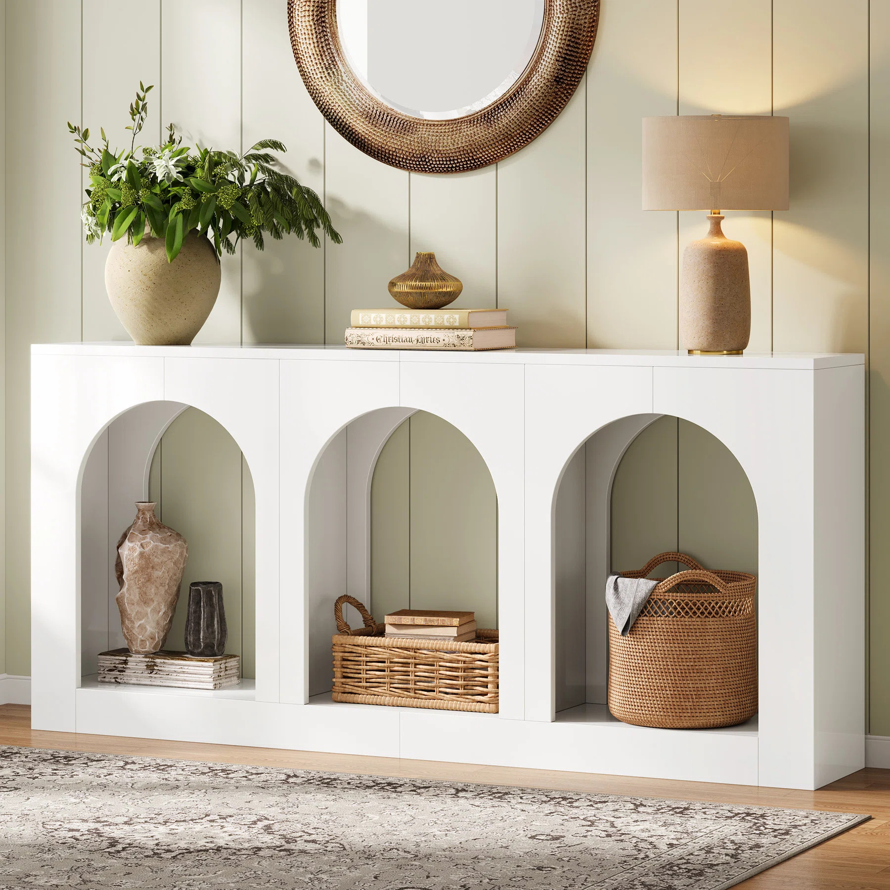 70.9" Console Table, Wood Entryway Table with Storage | Wayfair North America