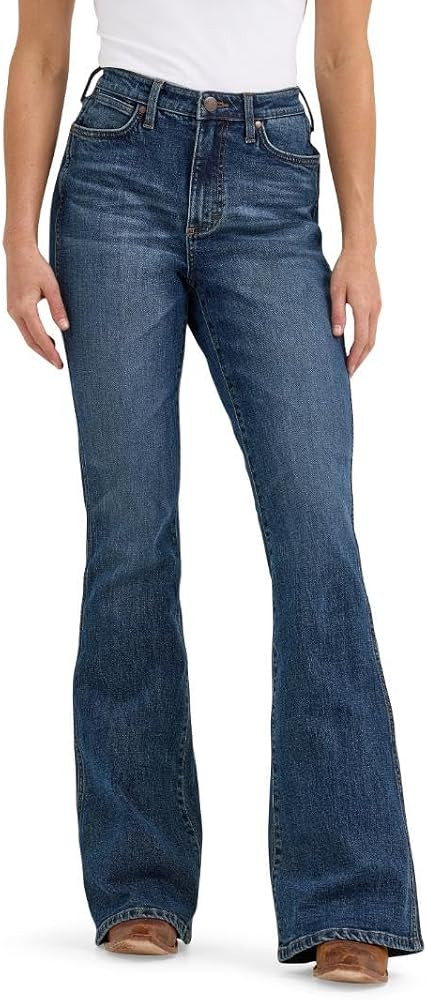 Wrangler Women\u2019s Retro Bailey High Rise Flare Jeans | Amazon (US)