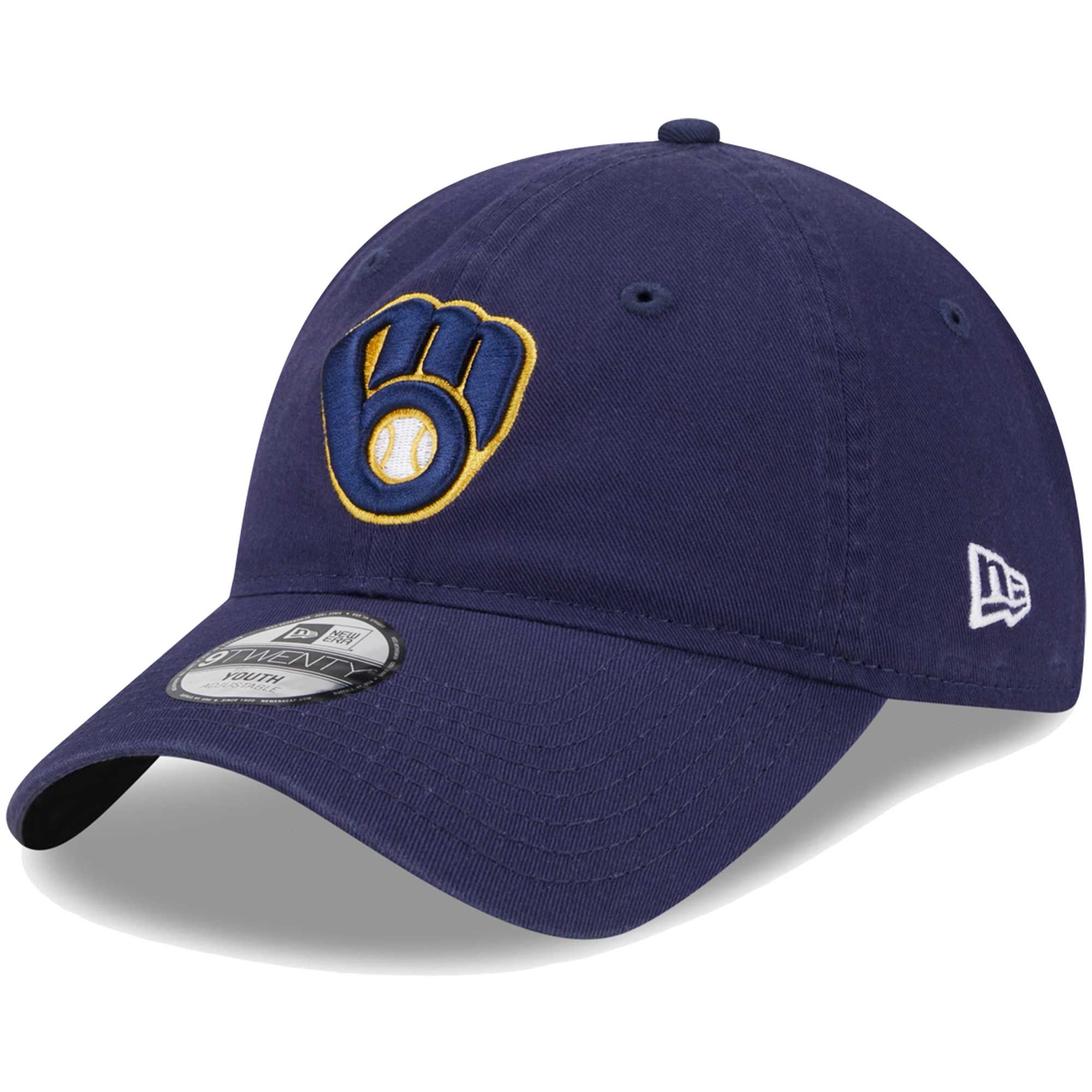 Milwaukee Brewers New Era Toddler Team 9TWENTY Adjustable Hat - Navy | Fanatics