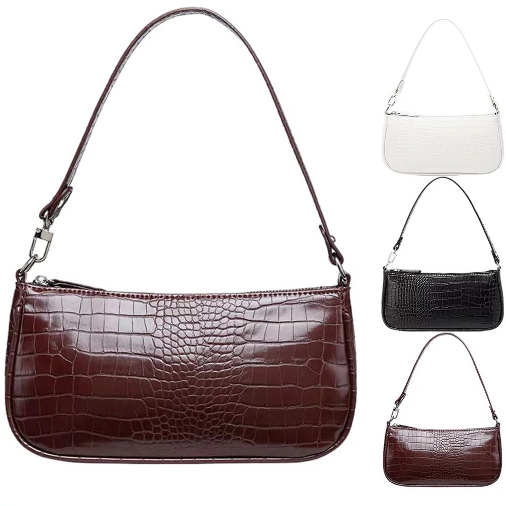 Women Pu Leather Handbags Female Shoulder bag Fashion Bag for Ladies Phone Purse-Brown | Walmart (US)