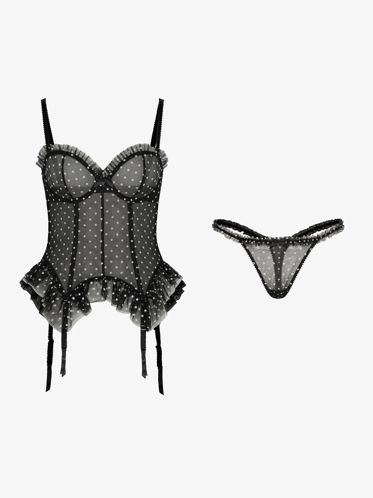 On the Dot Corset 2-Piece Set | Savage x Fenty - North America