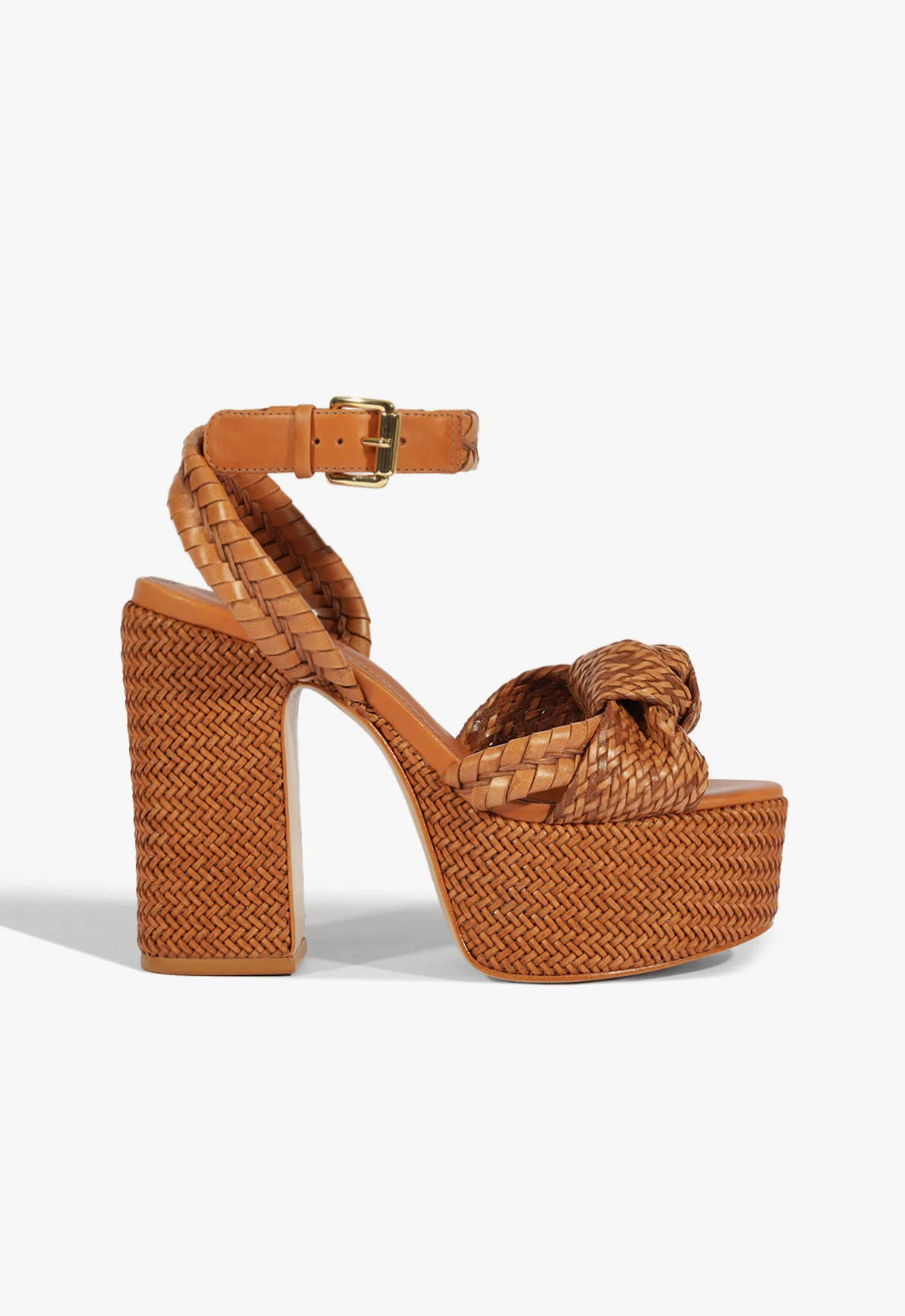 Khari Platform Sandal | Brown | Synthetic | Schutz (US)
