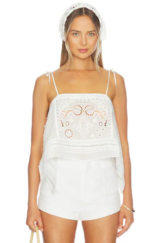 White Embroidered Top
                    
                    self-portrait | Revolve Clothing (Global)