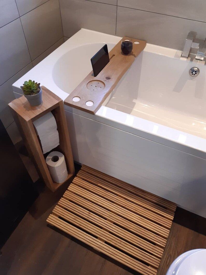 Bath caddy Oak bath caddy wooden bath tray bathroom | Etsy | Etsy (AU)
