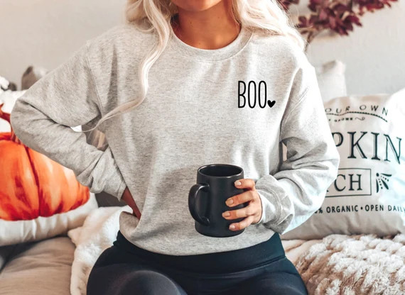 Halloween Sweatshirt Fall Sweatshirt Halloween Sweater - Etsy | Etsy (US)