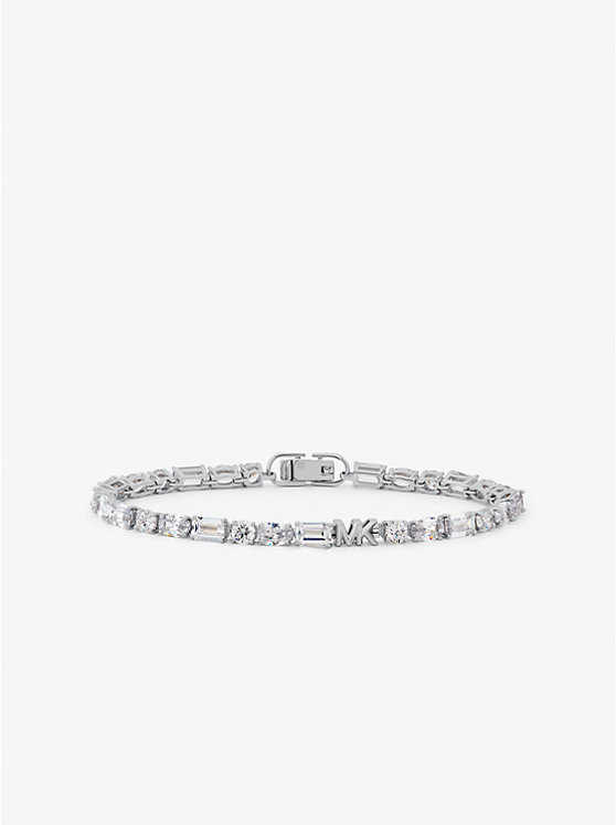 Precious Metal-Plated Sterling Silver Cubic Zirconia Tennis Bracelet | Michael Kors US