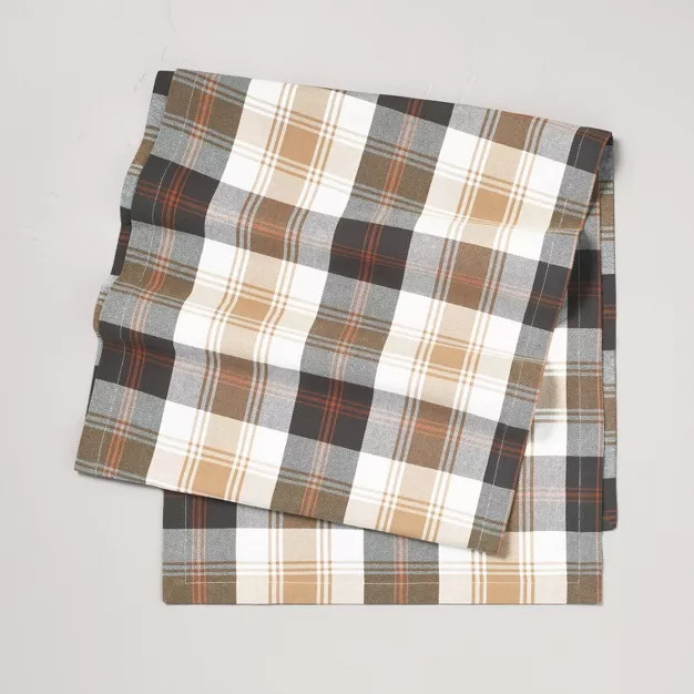 Fall Tartan Plaid Table Runner - Hearth & Hand™ with Magnolia | Target