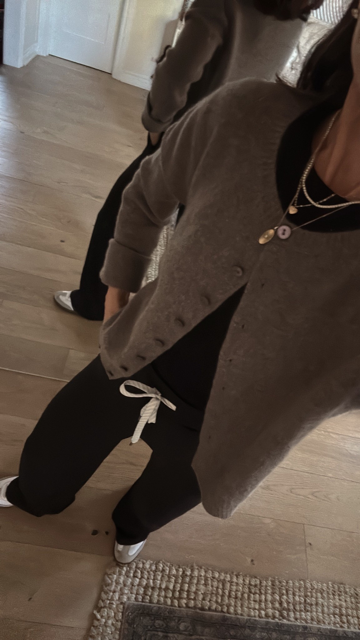 Today’s casual fall outfit 
Everything runs true to size 
I have the regular length in these pants and with a wash they fit perfectly and fit the ground (I’m 5’1 1/2) 

#LTKPetite #LTKOver40