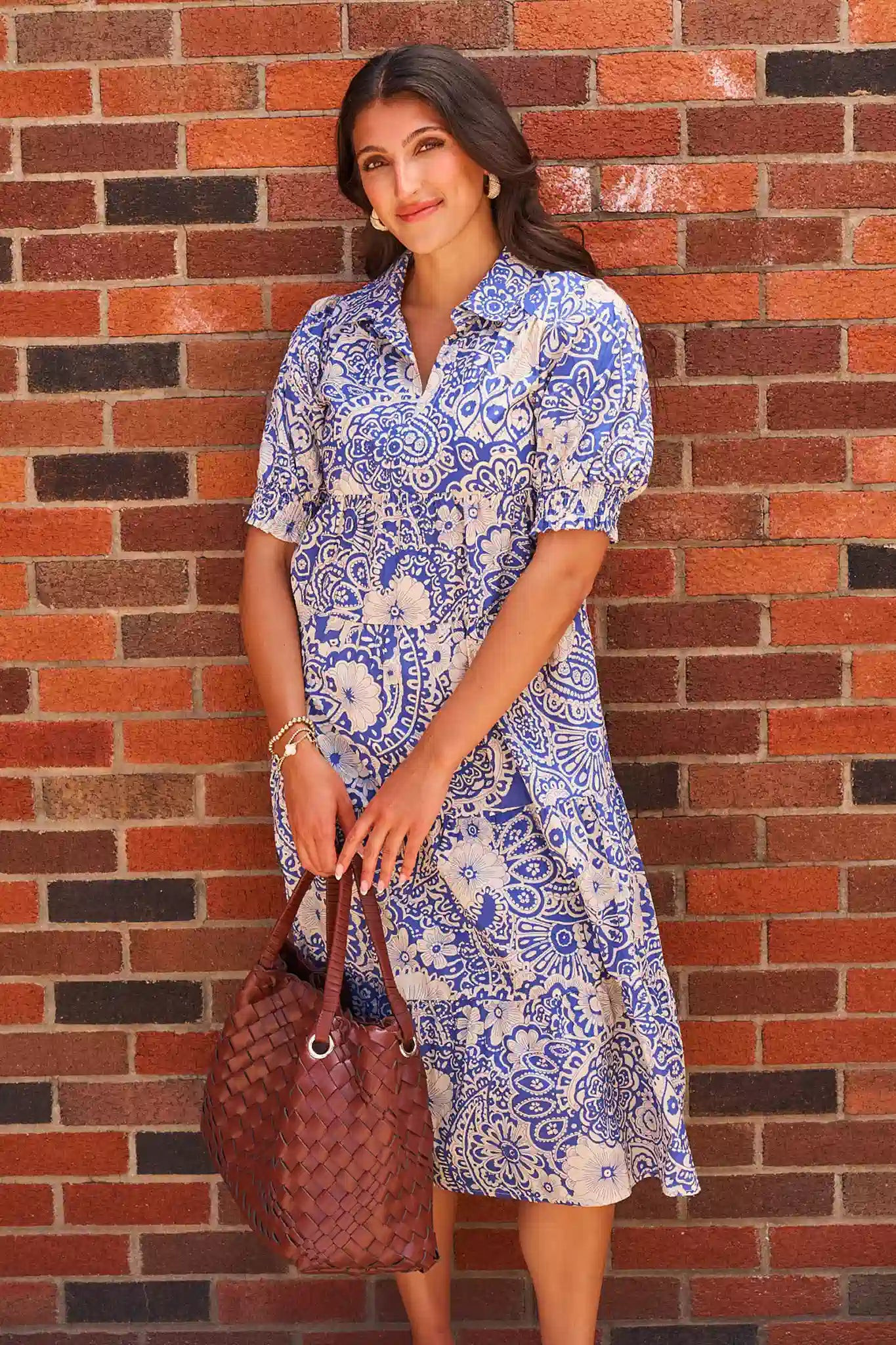 Ella Dress- Blue | Avara