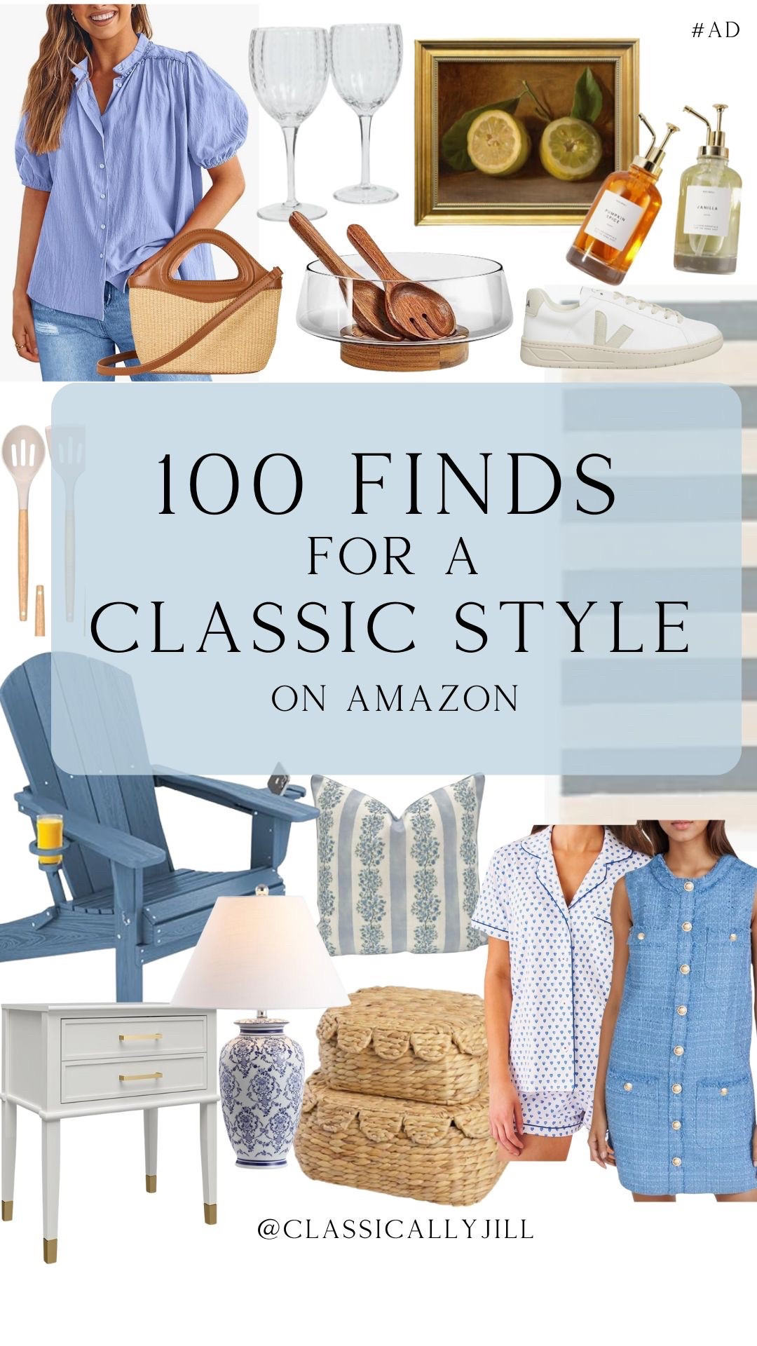 I've rounded up 100 finds for a classic style - including fashion, home, and lifestyle finds! Click the picture of me below to shop! Classic fashion, classic finds, blue and white home, Grandmillennial home

#LTKStyleTip #LTKHome