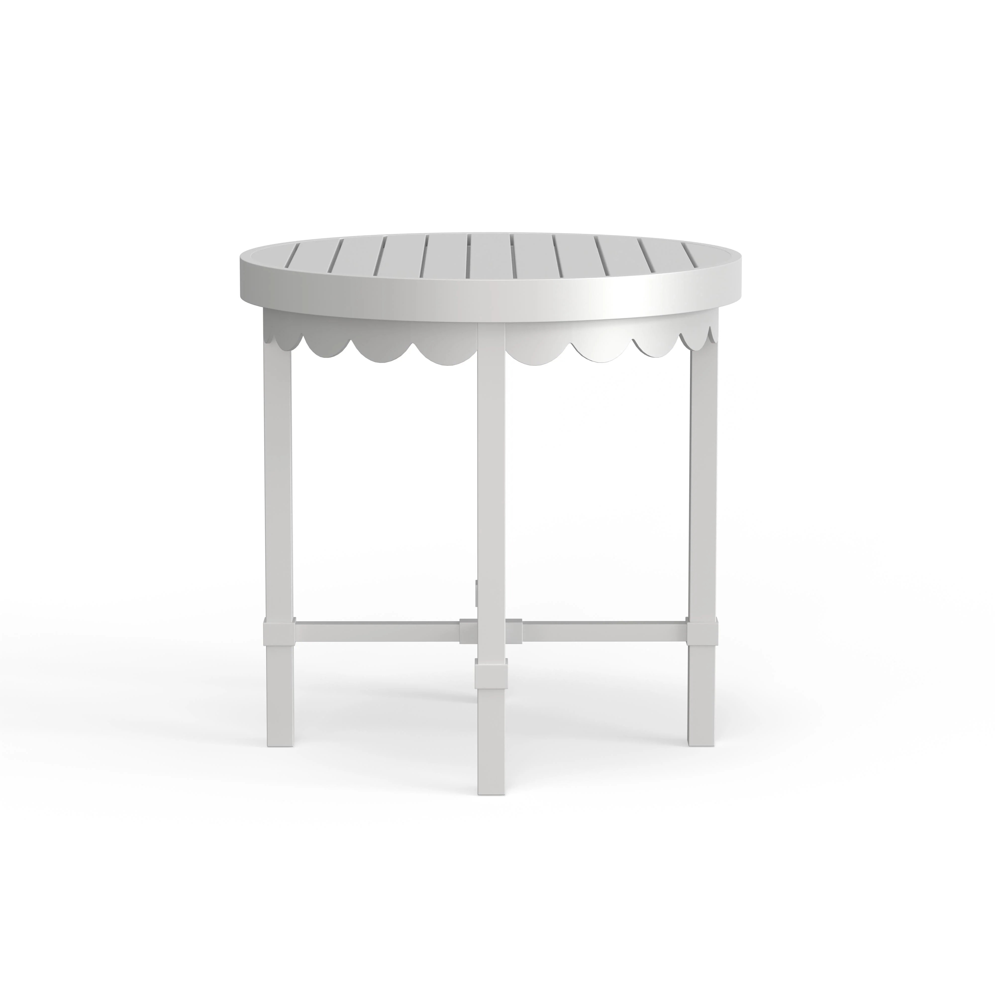 Riviera Side Table in Alabaster | Brooke & Lou | Brooke and Lou