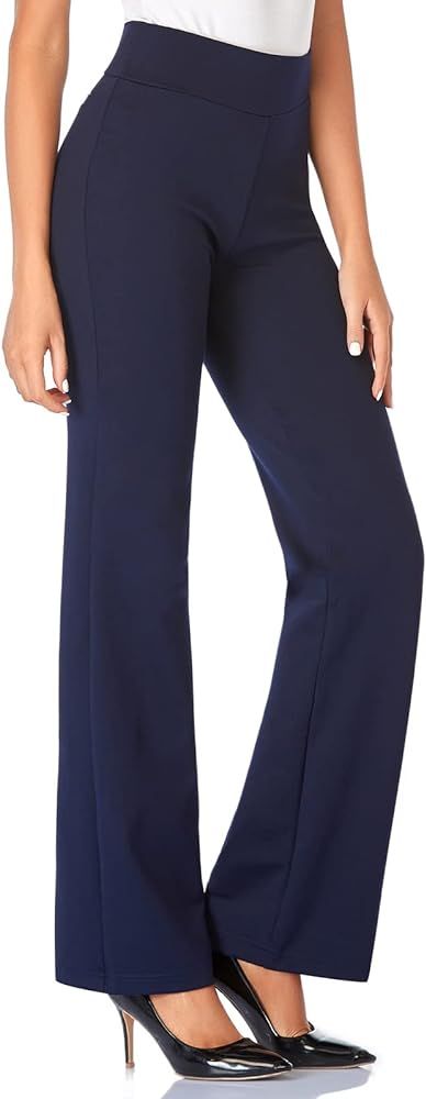 Tapata Women Dress Pants 28"/30"/32"/34" High Waist Stretchy Bootcut Pants Tall, Petite, Regular ... | Amazon (US)