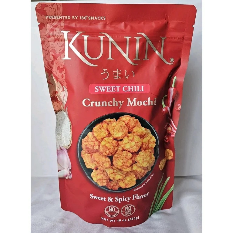 Kunin Rice Cruncy Mochi Sweet Chili Asian Rice Cracker Snack, 2 Bags 10oz | Walmart (US)