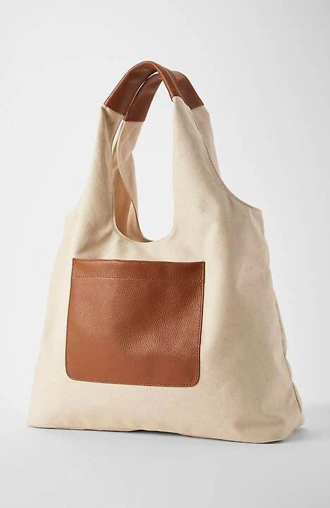 Soft-Handle Patch-Pocket Bag | J. Jill