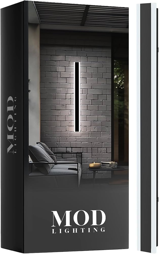 MOD LIGHTING Haylen Wired LED Outdoor Wall Light (1-Pack), 31" Water Resistant Outdoor LED Sconce... | Amazon (US)